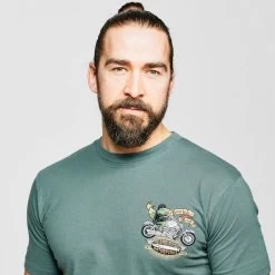 Mens' Motorcycle Frog Art T-shirt -Rab Adventure Deals go 377475 d