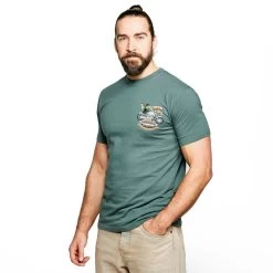 Mens' Motorcycle Frog Art T-shirt -Rab Adventure Deals go 377475 z