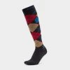 Argyle Socks Black/Red/Gold