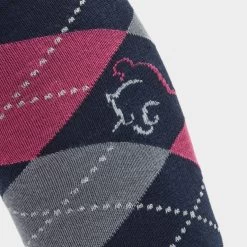 Platinum Adults Argyle Cotton Socks Navy 10 Platinum Adults Argyle Cotton Socks Navy -Rab Adventure Deals go 618438 e